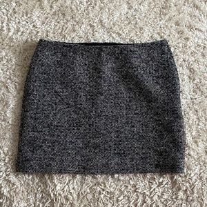 J-Crew grey tweed skirt